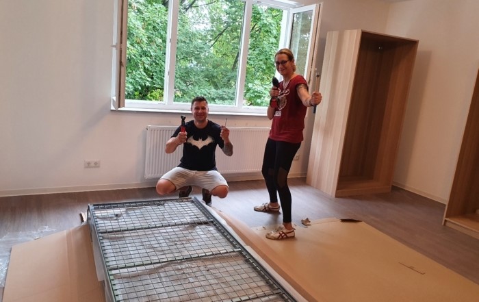 Vorbereitungen und Aufbau für den neuen Standort VITA domus - Kiehlufer